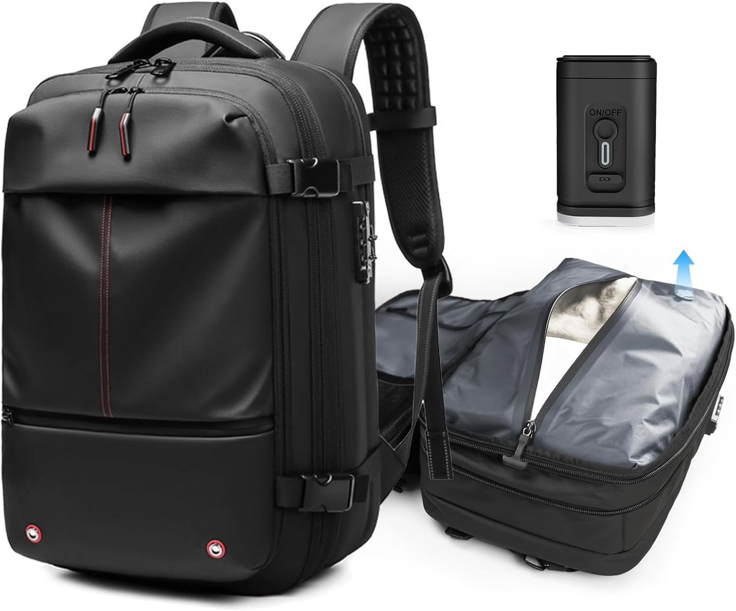 Kuvictewl Vacuum Backpack for Travel - 60L Expandable Design