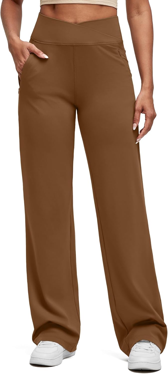 G4Free BareFeel High Stretch Women Wide Leg Yoga Pants Review