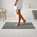 Plush Shaggy Chenille Bath Mat 47x27 in Sage Green - Ultra Soft