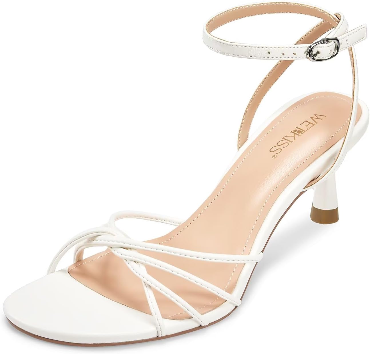 Wetkiss Womens Sandals with Adjustable Ankle Strap for Comfort