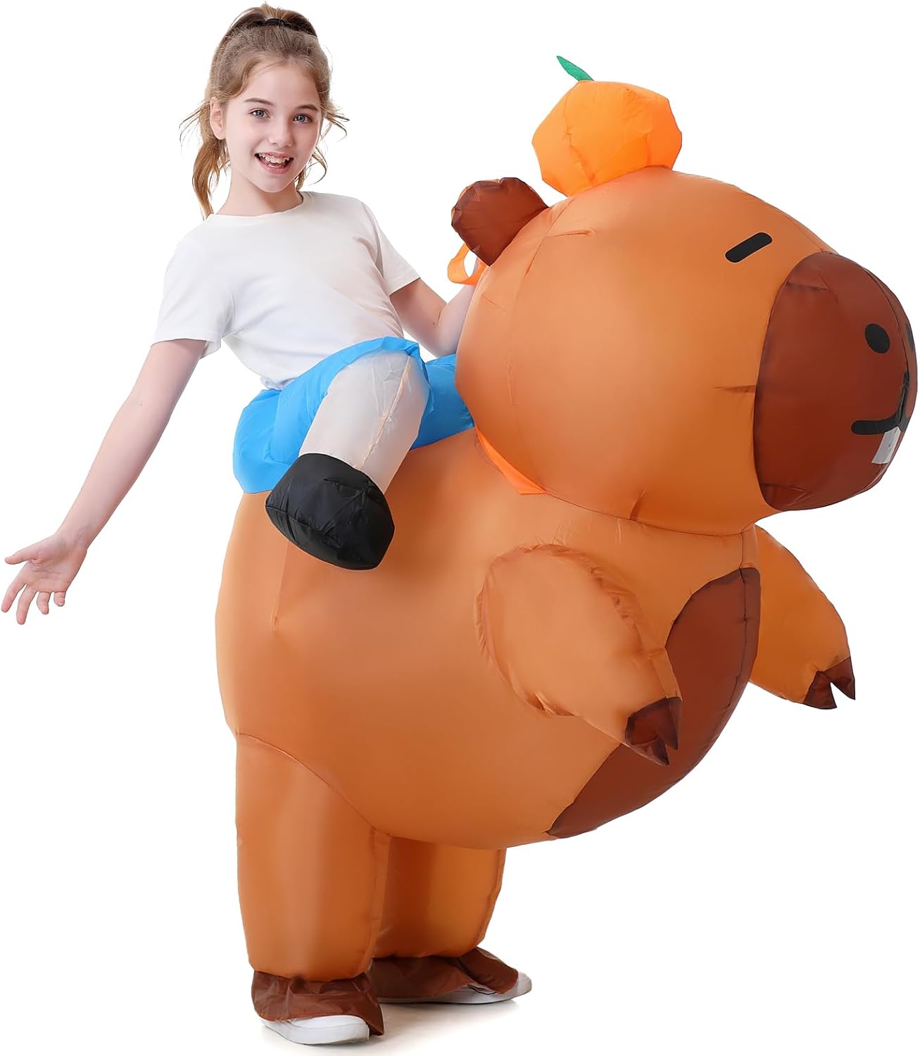 Inflatable Capybara Costume for Kids - Fun Party Ride On