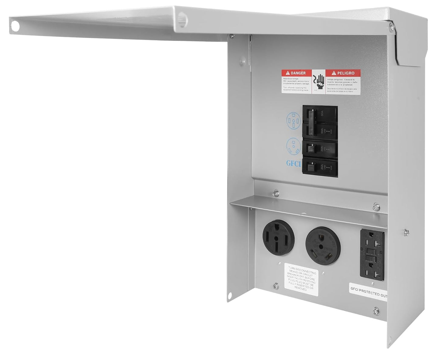 RV Electrical Panel with Prewired Circuit Breaker Box for Safety