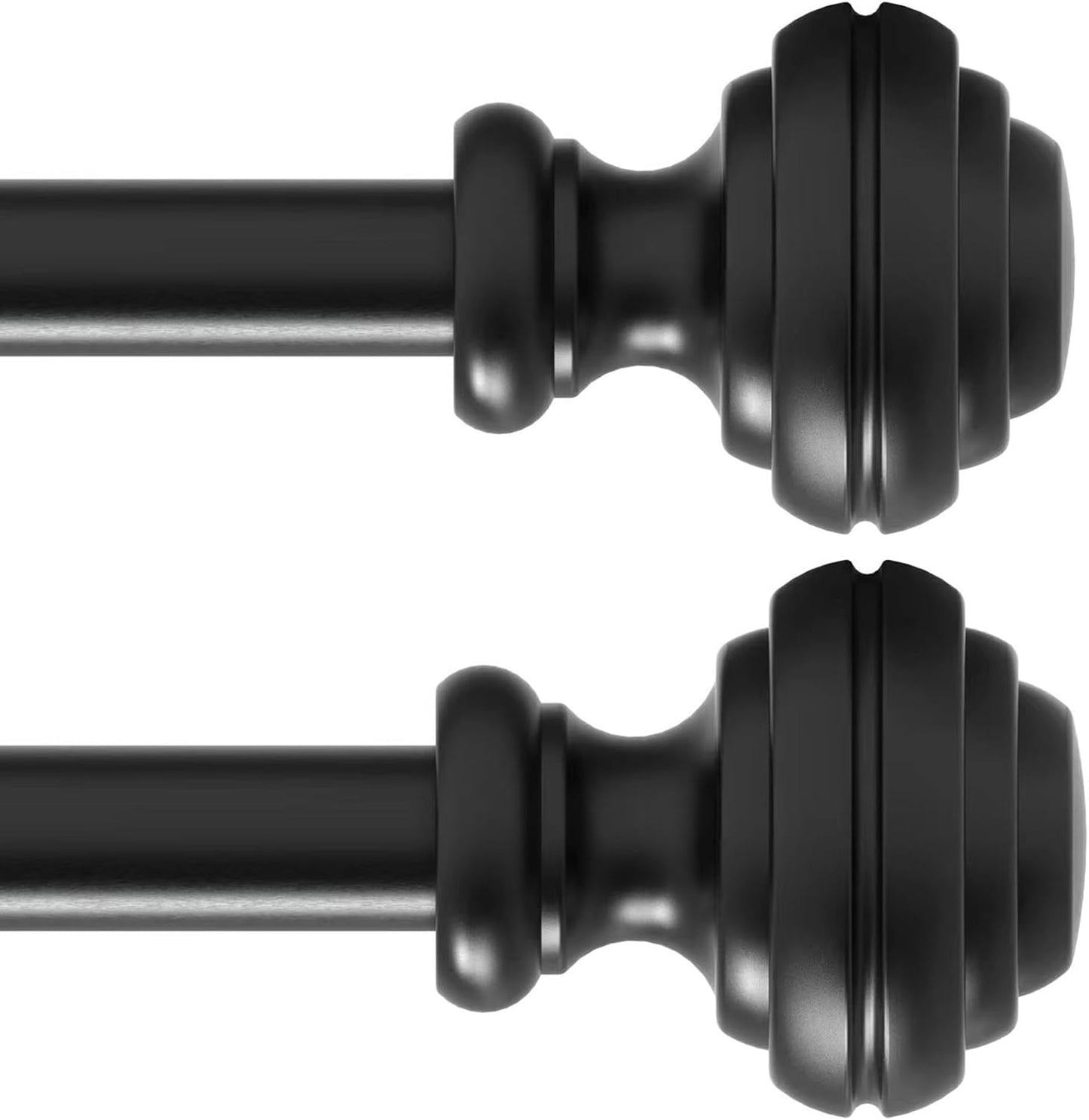 Heavy Duty Adjustable Curtain Rods for Windows 66-120 inch