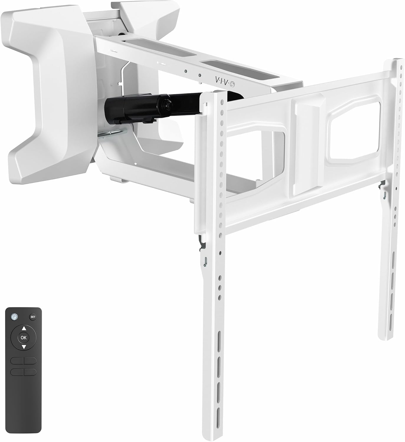 VIVO Motorized Fireplace TV Wall Mount for 37 to 70 inch Screens