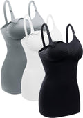 BRLIDO Womens Nursing Tank Tops Built-In Bra - Supportive Maternity