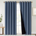 NICETOWN 100% Blackout Curtains 84 in Long - Real Light Blocking