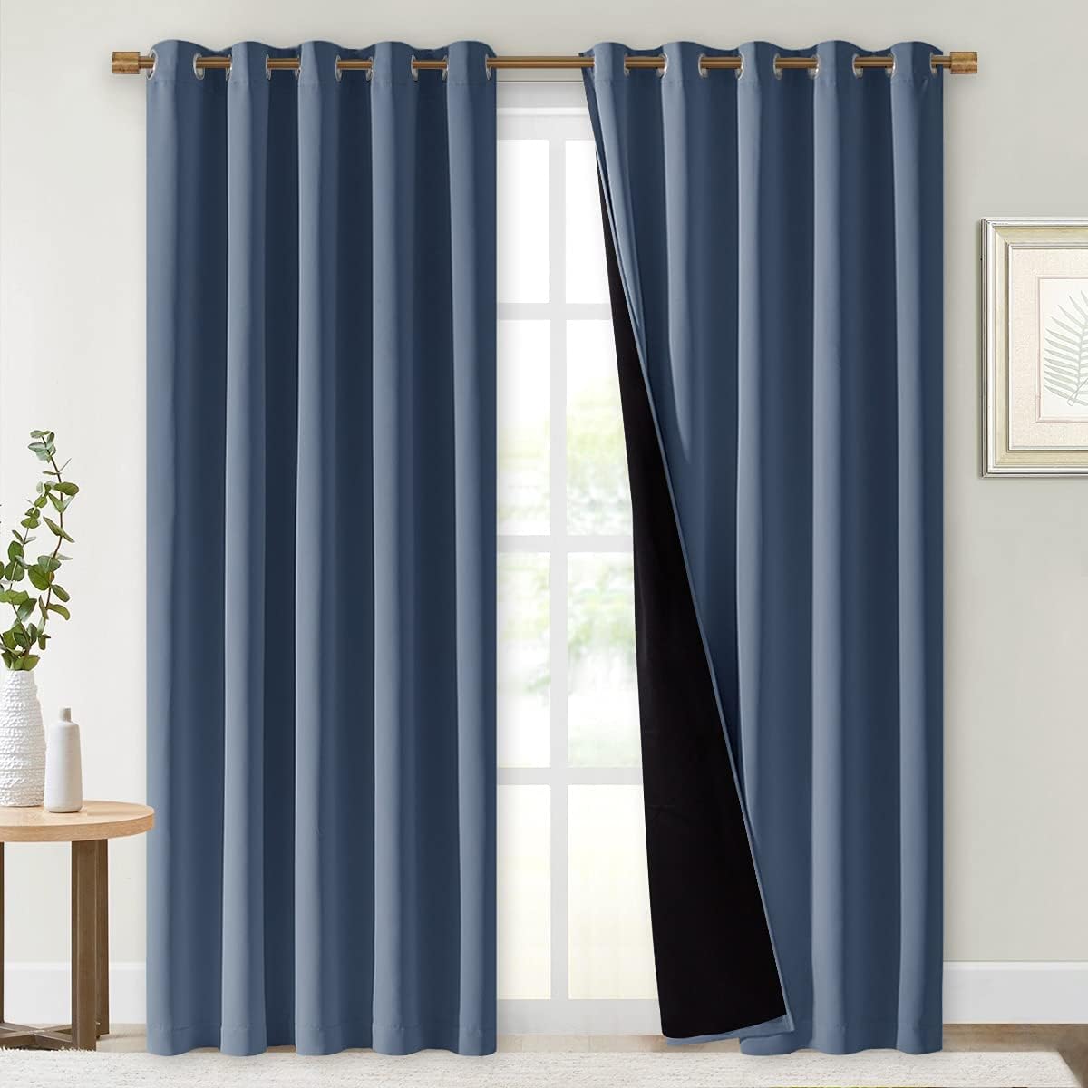 NICETOWN 100% Blackout Curtains for Energy Smart Baby Room
