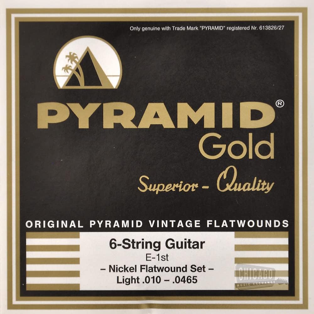 Pyramid Gold Flatwound Light Electric Guitar Strings 10-465 Review