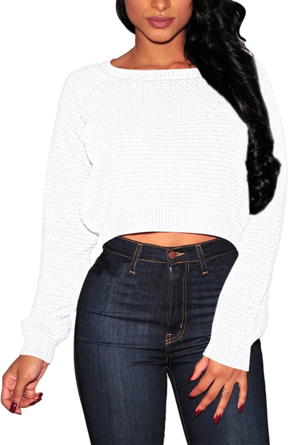 Pink Queen Ribbed Crop Sweater: Trendy Fall Chic