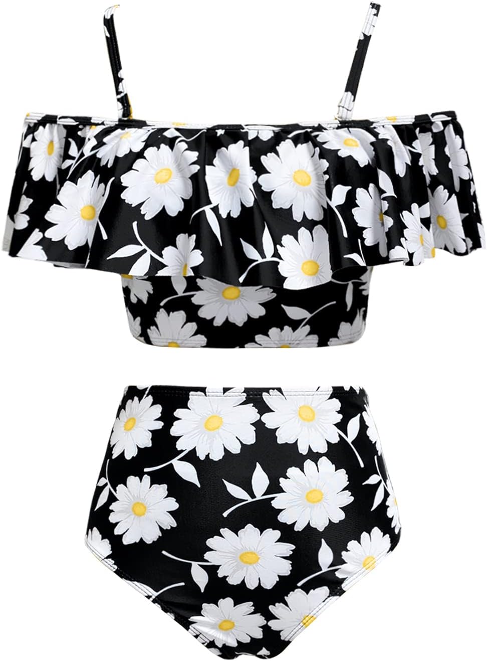 Kaei&Shi High Waisted Flounce Bikini Set for Stylish Women