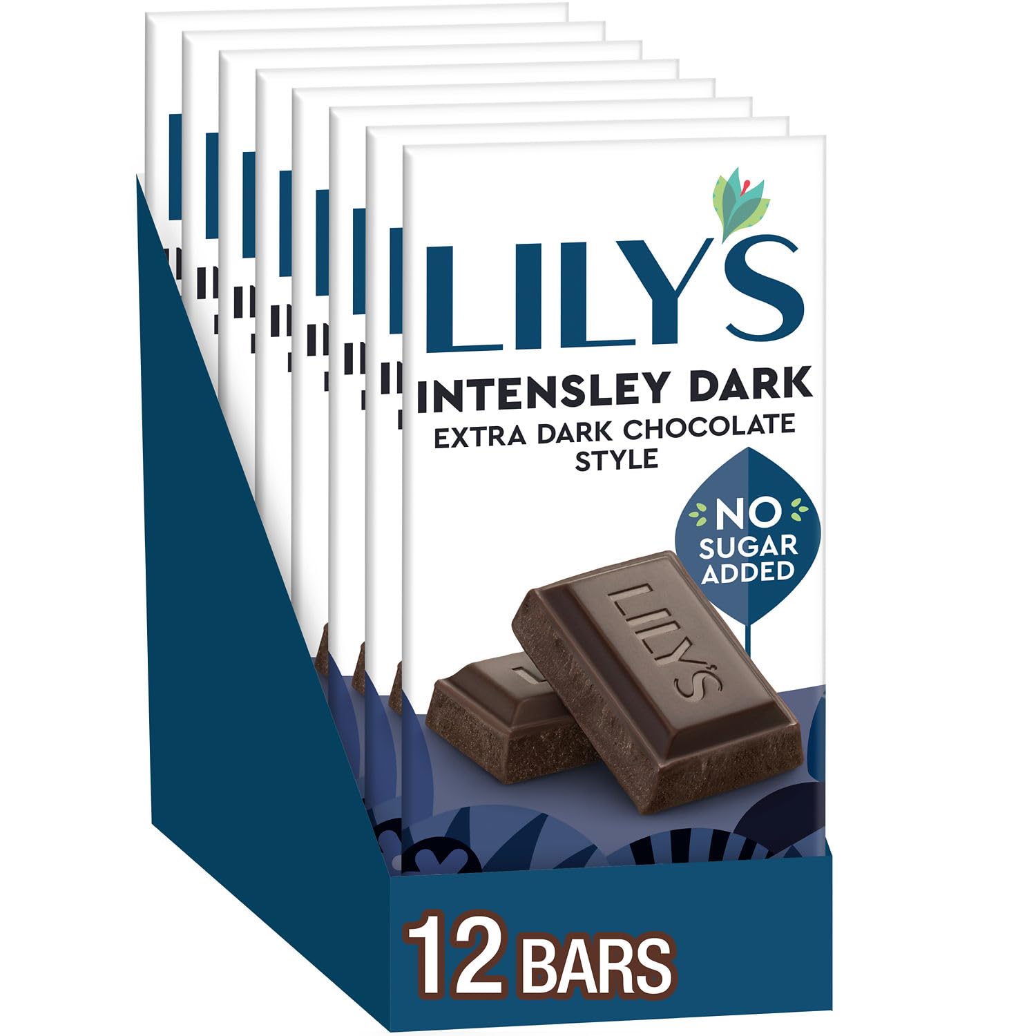 LILY'S Intensely Dark Extra Dark Chocolate Bars No Sugar Added