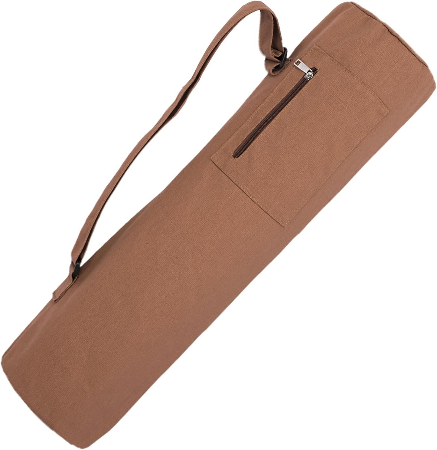 Baestappy Cotton Yoga Mat Bag - Full Zip Cargo & Pockets - Adjustable Strap