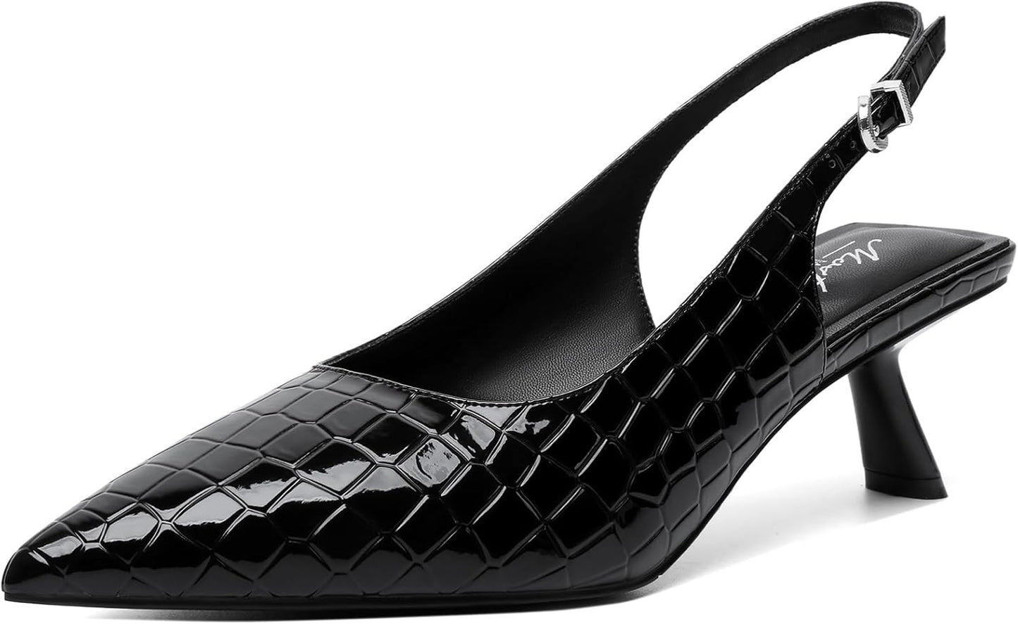 Mostrin Kitten Heels for Women - Stylish Slingback Pumps