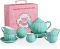 Sweejar Porcelain Tea Set for Little Girls - Perfect for Playtime