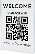 Personalized Wifi QR Sign - Custom 4x6 Acrylic Guest Access
