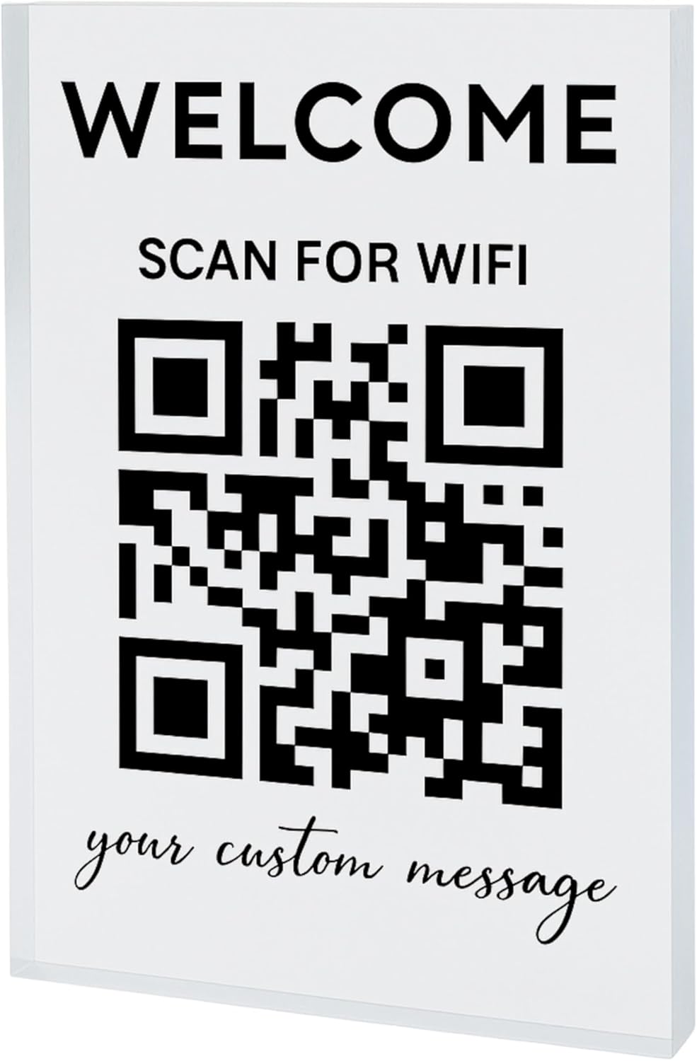 Personalized Wifi QR Sign - Unique Custom Home Gift Idea