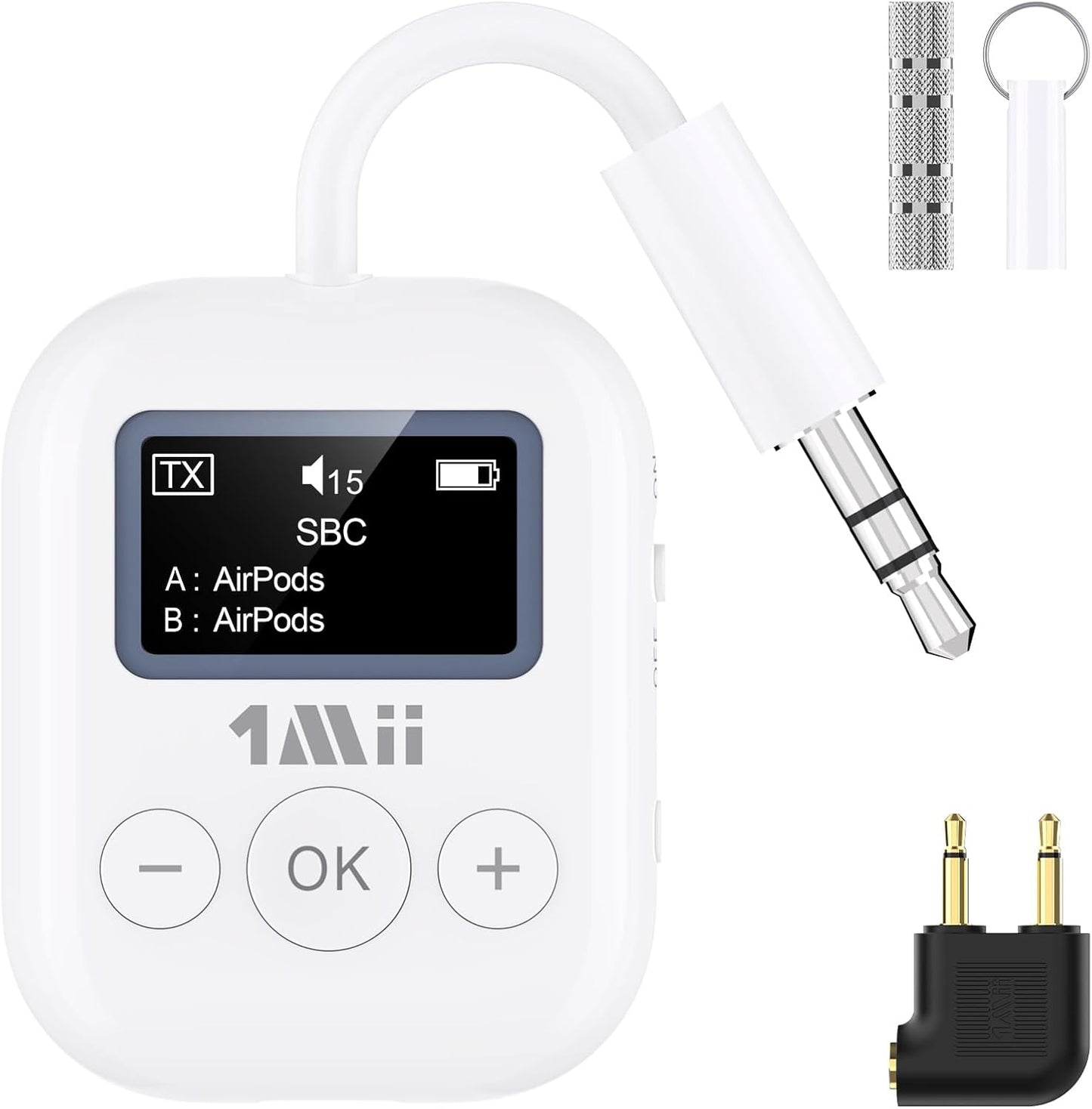 1Mii Bluetooth Transmitter: AptX Low Latency, Dual Device Linking
