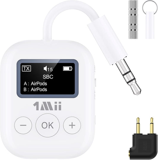 1Mii Bluetooth Transmitter: AptX Low Latency, Dual Device Linking