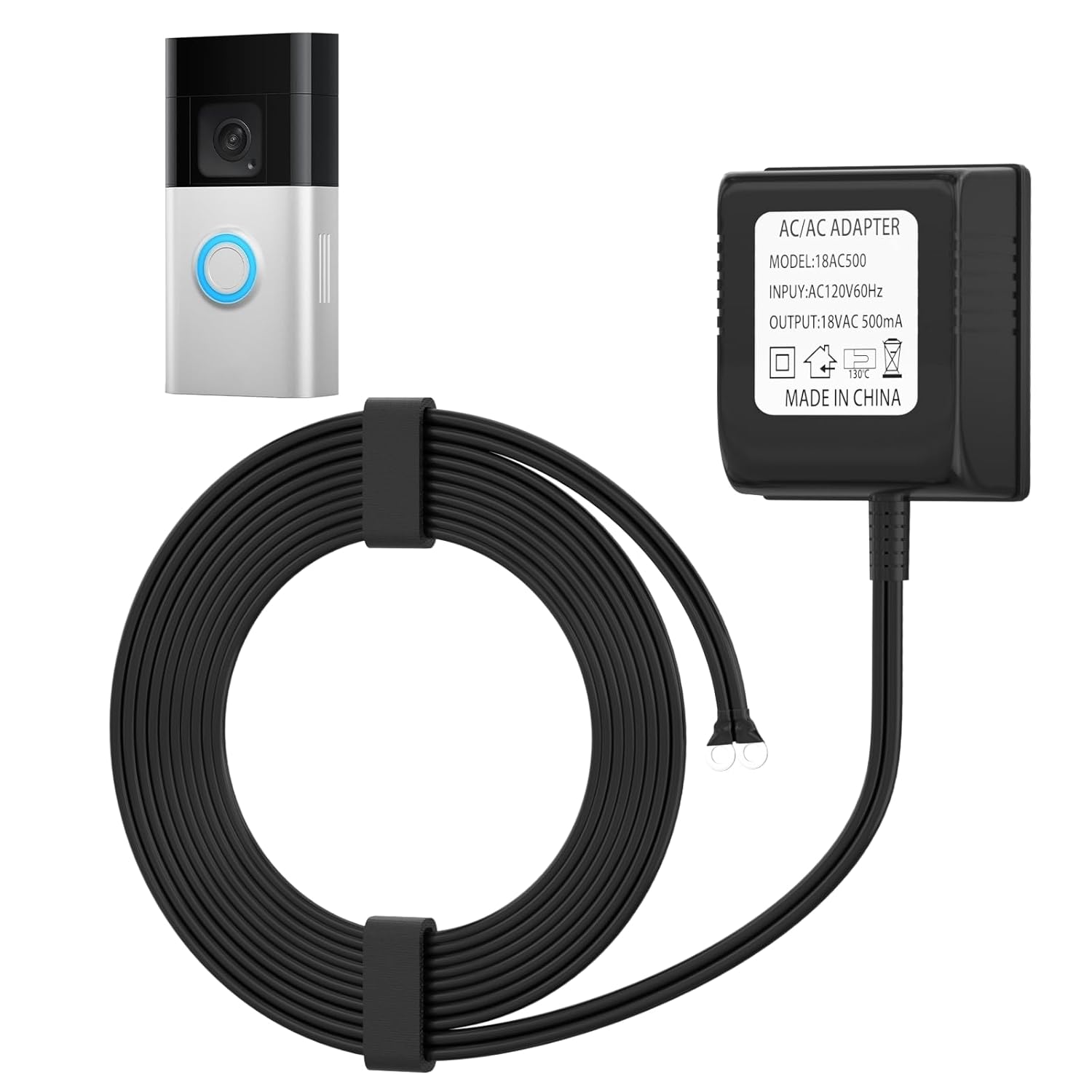 Powerful 18V Video Doorbell Transformer - Enhanced Compatibility