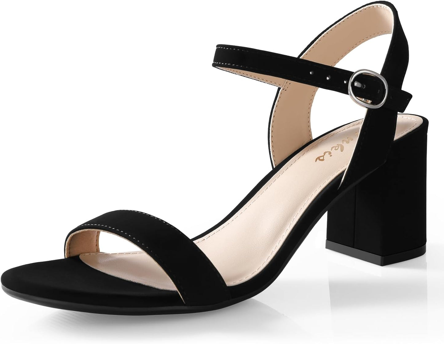 Stylish Ankis Nude Black Heels for Comfortable Summer Events