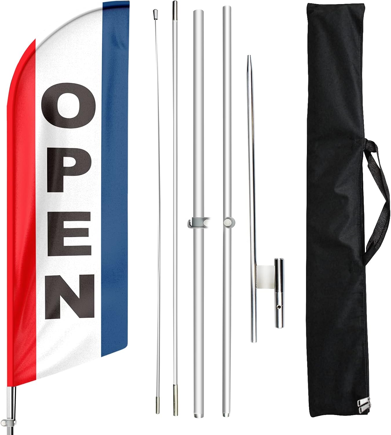 Feather Flag with Pole Kit for Eye-Catching Business Advertising