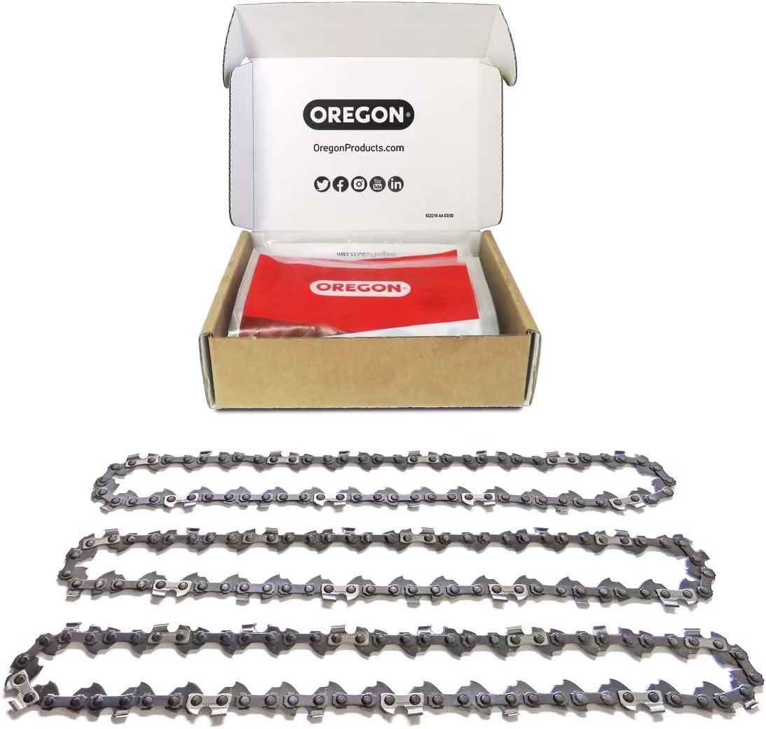 Oregon 3-Pack E72 PowerCut Chainsaw Chain for 20-Inch Bars
