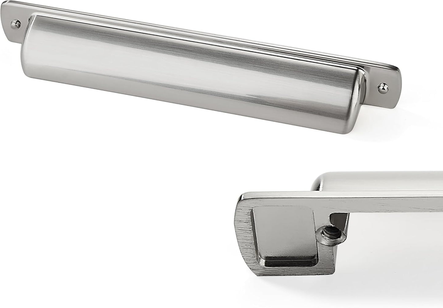 Cup Pulls 10 Pack 5in Center to Center Drawer Pulls Brushed Nickel