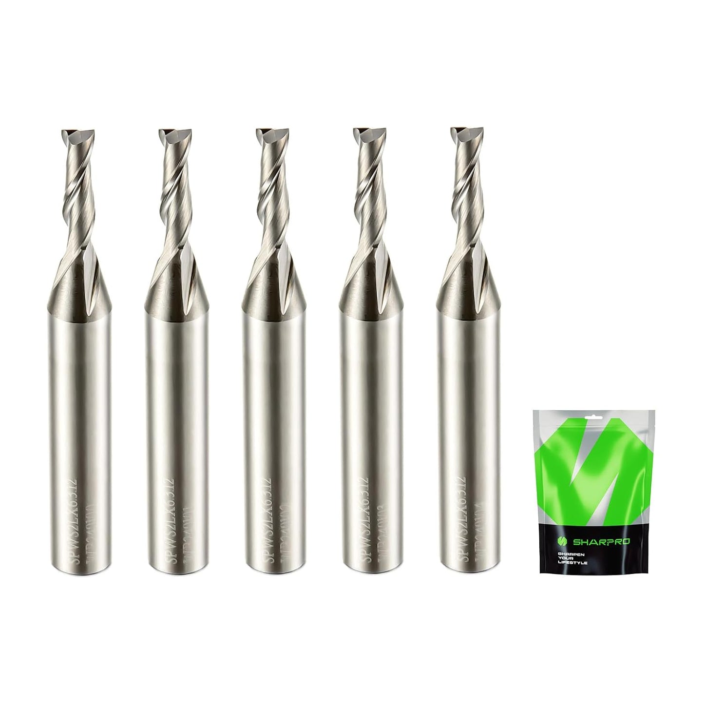 Upcut Spiral Router Bit Set for Precision Wood Cutting Tasks