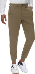 Men's Stretch Golf Joggers Pants with Belt Loops - Slim Tapered 29