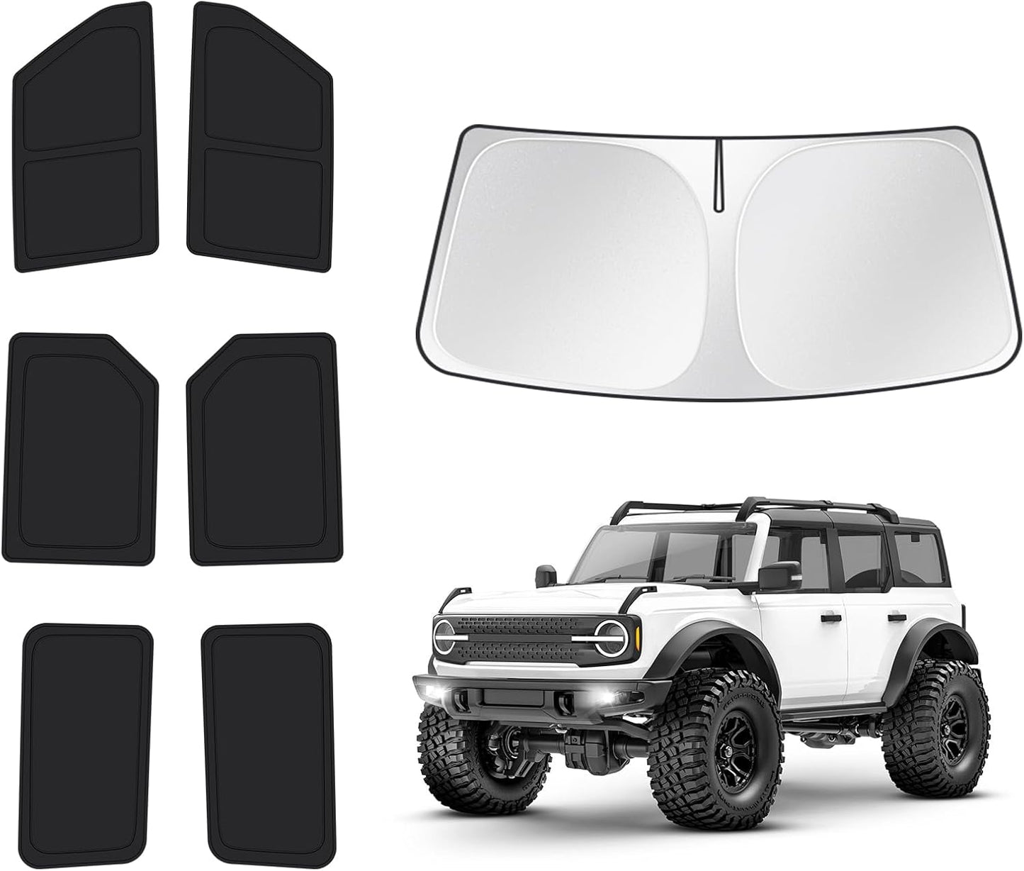 Custom Fit Sun Shade for Ford Bronco 2021-2026 Full Set