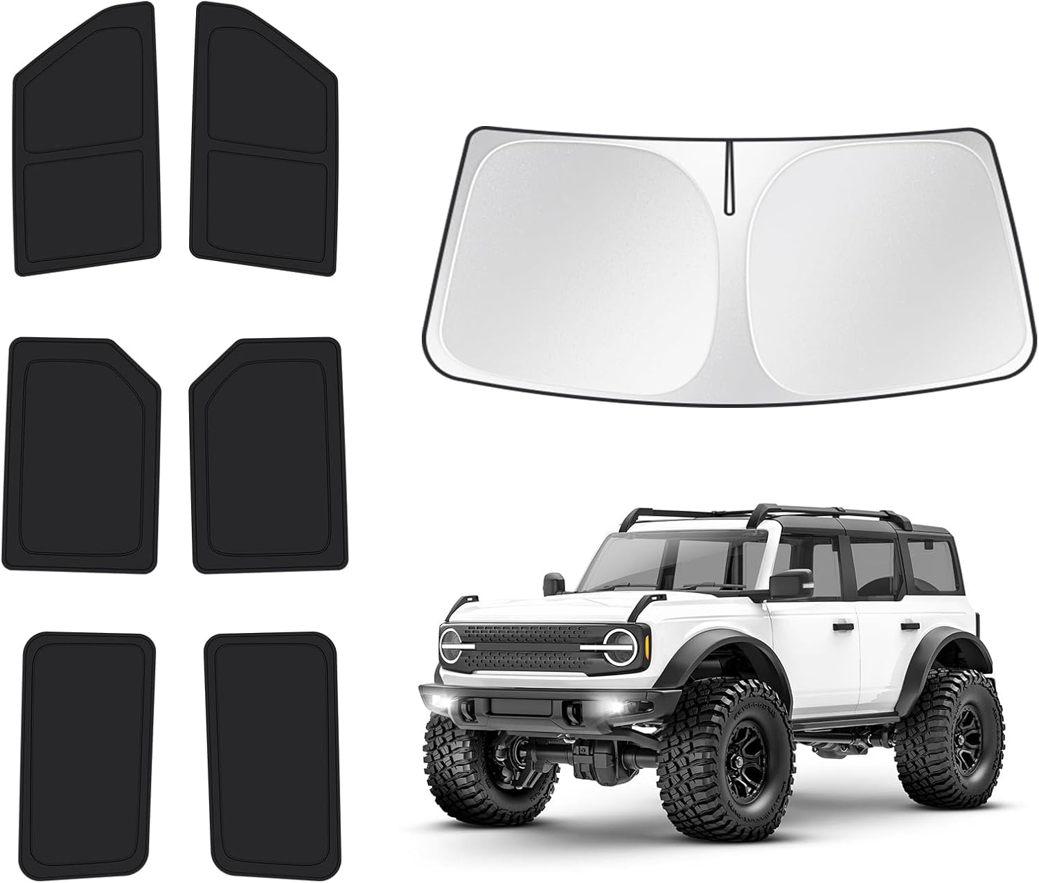 Custom Fit Sun Shade for Ford Bronco 2021-2026 Full Set