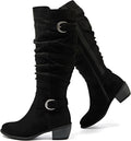 Luoika Women's Extra Wide Calf Knee High Boots (Style 7YGG)