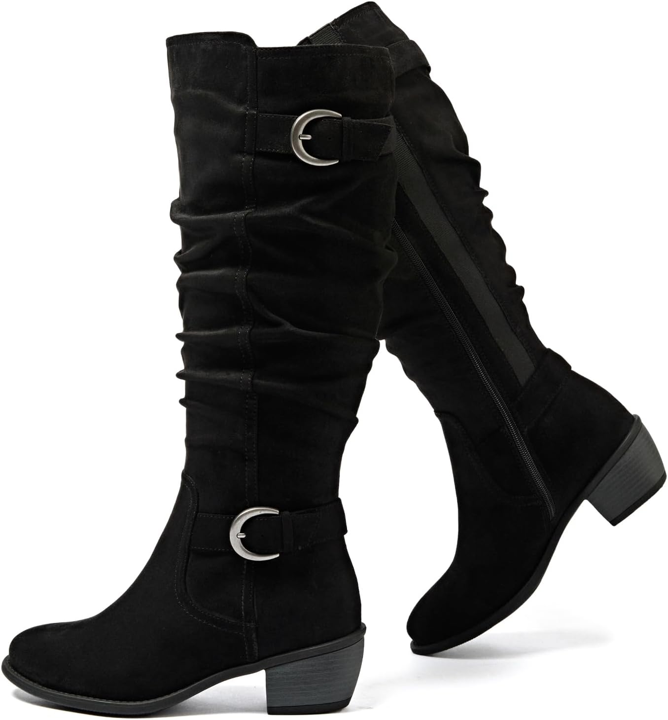 Luoika Women's Extra Wide Calf Knee High Boots for Comfort