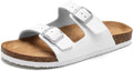Kids Cork Glitter Slide Sandals for Boys and Girls - Adjustable