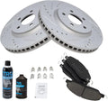 Front Ceramic Brake Pad & Rotor Kit for 2005-2014 Ford Mustang