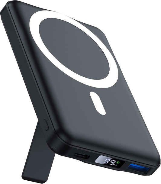 AOGUERBE 10000mAh MagSafe Power Bank - Fast Charging & Wireless Charger