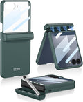 Forest Green Galaxy Z Flip 7 Case with Stylus Pen - Slim 360