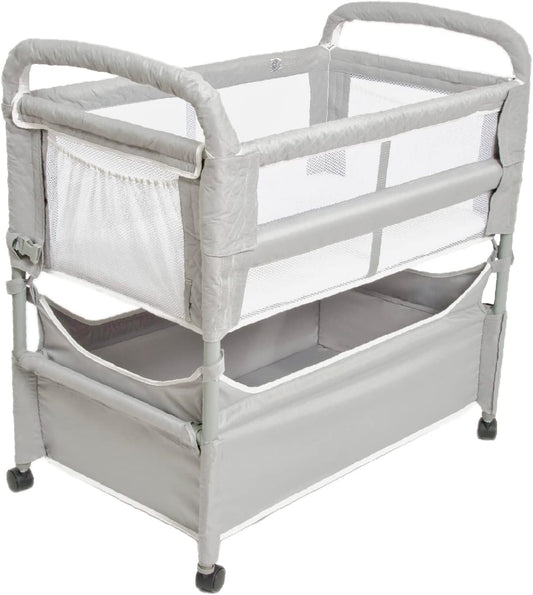 Arms Reach Clear-Vue Co-Sleeper Bedside Bassinet with Storage