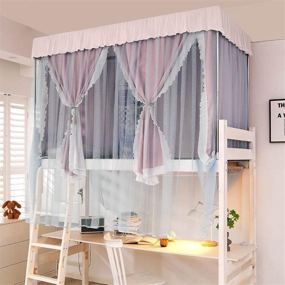 Dorm Room Privacy Curtains - Pink