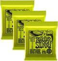 Ernie Ball 2221 Regular Slinky Electric Guitar Strings 3-Pack - Superior Sound!