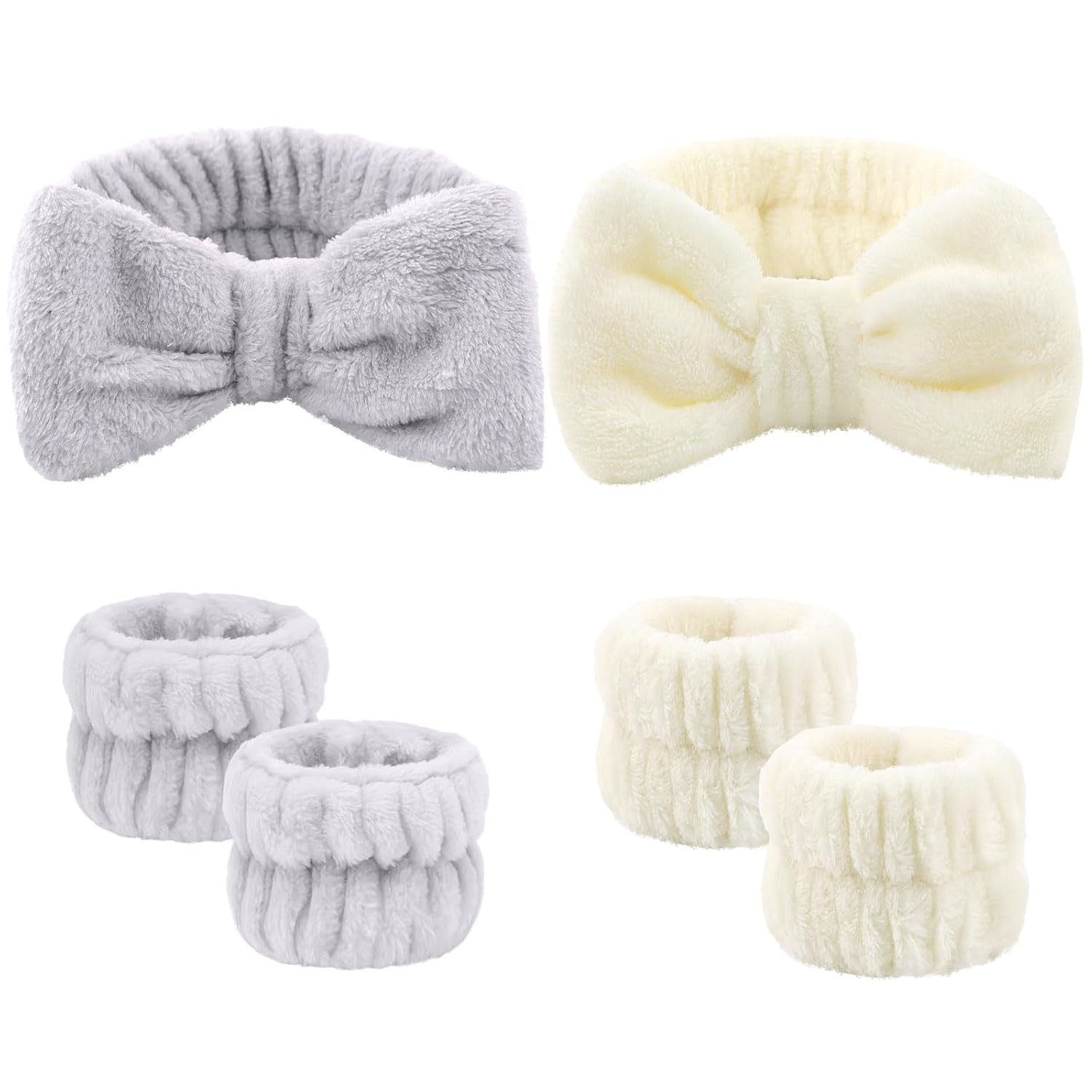 6Pcs Spa Set for Clean Beauty, Absorbent Sweatbands - ACO-UINT