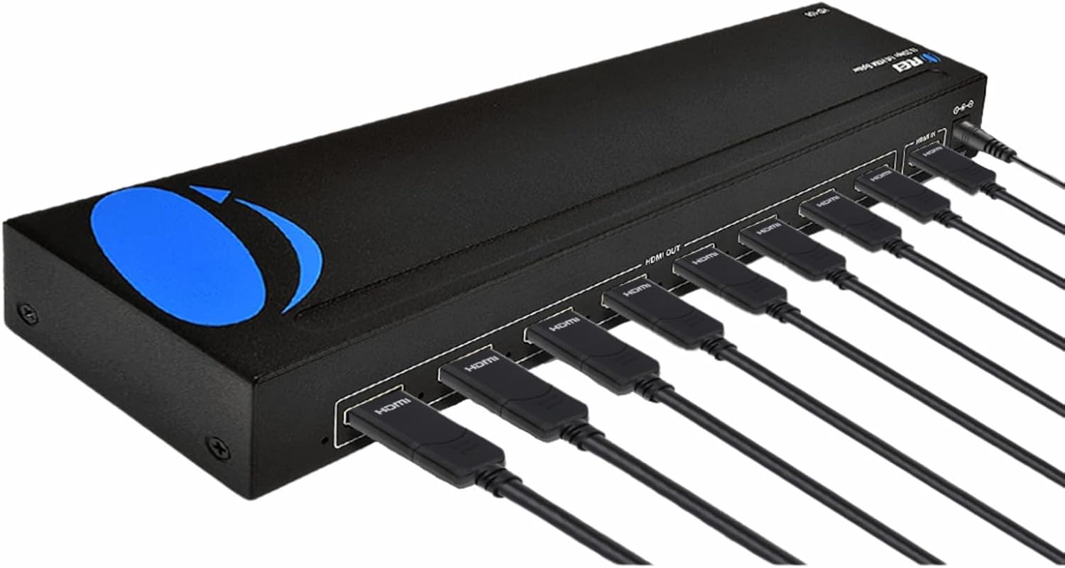 OREI HDMI Splitter 1 in 8 Out for 4K Video Distribution