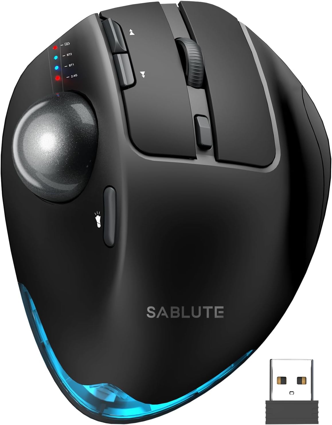 SABLUTE Wireless Trackball Mouse for Ergonomic Comfort and Efficiency