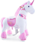 PonyCycle Pink Unicorn Ride-On Horse for Kids - Core-Building Fun