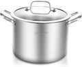 Tri-Ply Whole Clad 8 Quart Stainless Steel Stock Pot - Even Heat