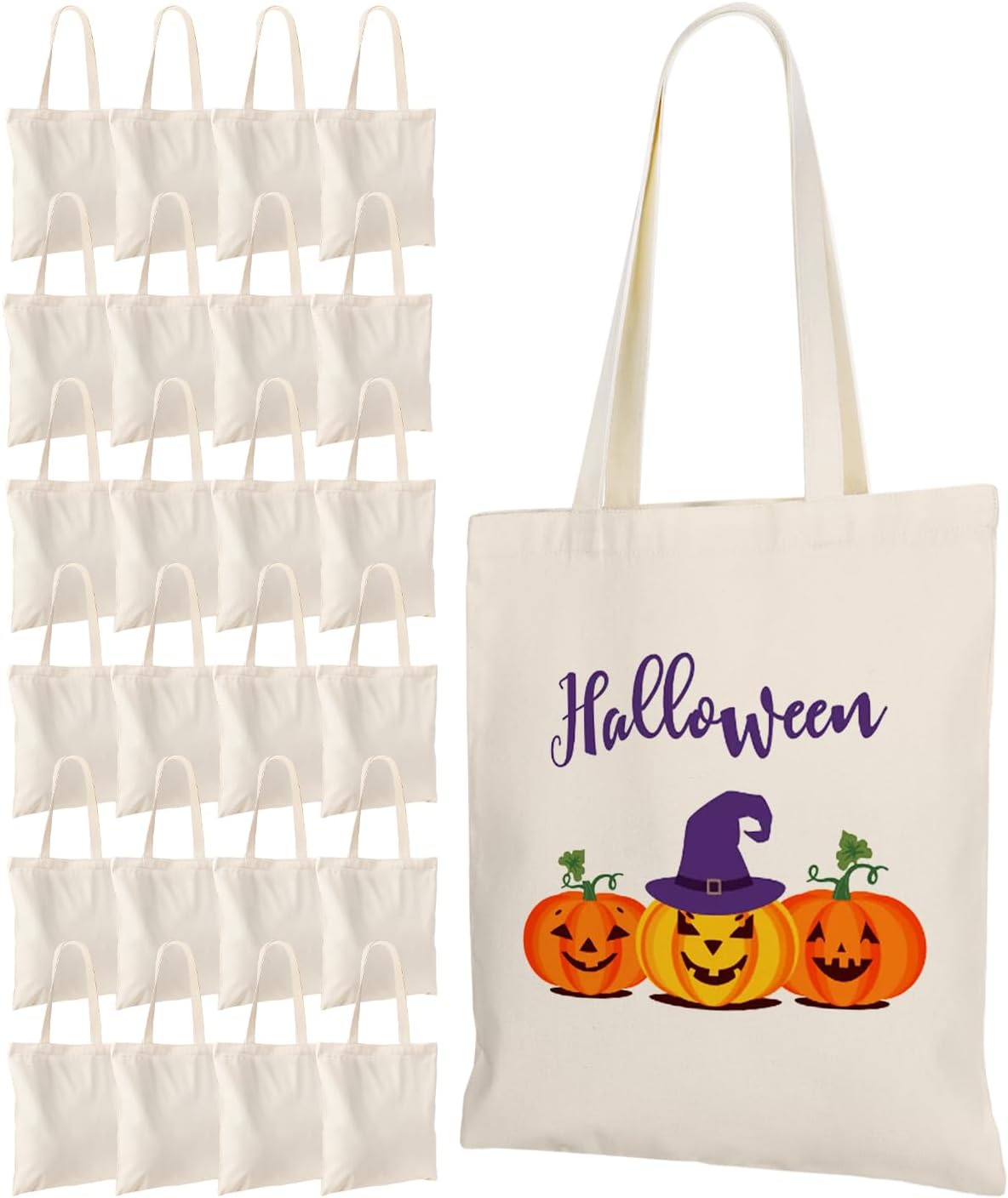 Lzerking Canvas Tote Bag Bulk 24 Pack for Sublimation Projects