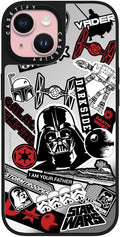 CASETiFY Mirror iPhone 15 Case - Power of The Dark Side Sticker