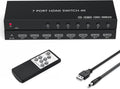 7Port HDMI Switcher 4K@60Hz 5In 1Out HDMI Selector - 7 In 1 Switch