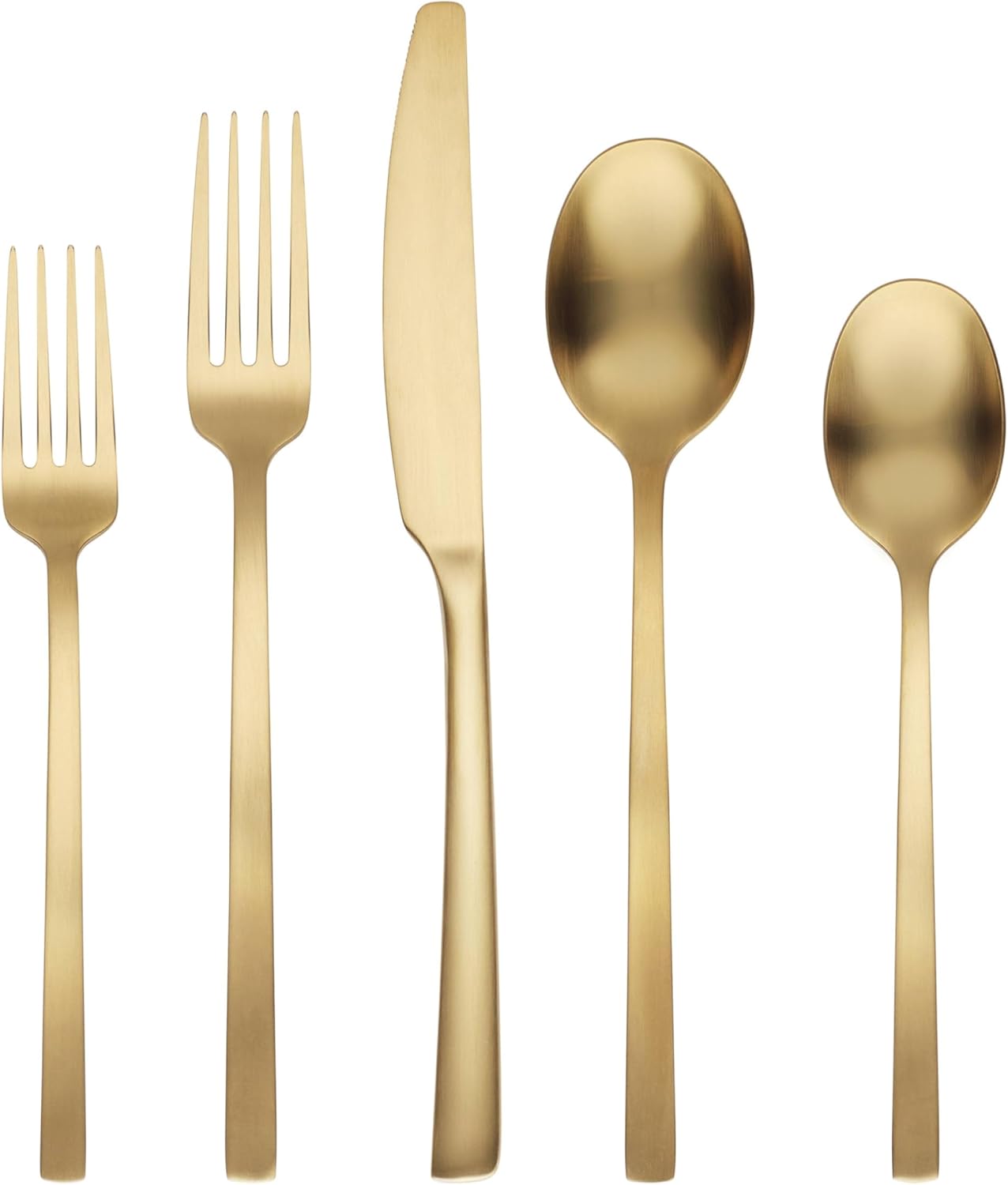 Cambridge 20-Piece Flatware Set with Gold Satin Finish