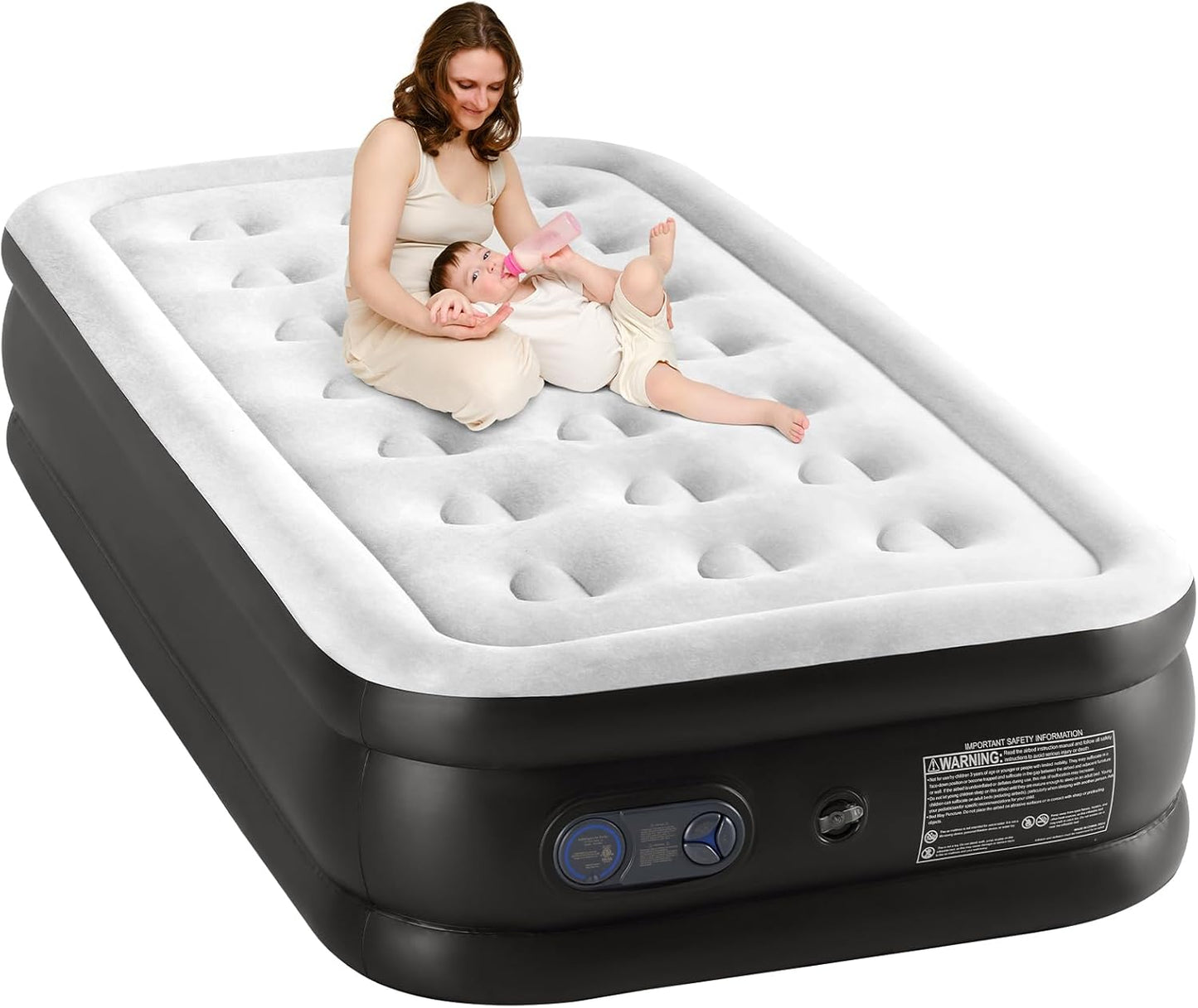 Sweetcrispy Twin Air Mattress - Comfortable Inflatable Bed